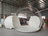 Dome size:4.5&2.7m diameter
Material:PVC tarpaulin+clear PVC
Color as picture
Packing size:100x55x55cm/65kgs