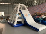 inflatable water climbing tower with slide