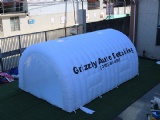 Portable inflatable tent for car wash