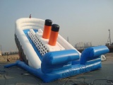 warship Titanic inflatable dry slides