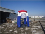 Inflatable basketball hoop