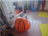 Inflatable basketball hoop
