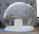 Size: 4m diameter
Material:  transparent PVC + PVC tarp
Weight: About 50kgs
