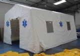Size: 6mL*4mW*3mH
Color: White color
Material: PVC tarpaulin
Tent type: Air-tight tent