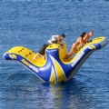 inflatable water totter slide floating climbing