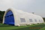 Size: 18mL x 9mW x 5mH 
Material: PVC tarpaulin
Weight: About 420kgs