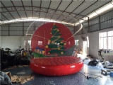 human size christmas snow globe
