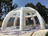 Large Clear Roof Inflatable Igloo Tent with Tunnel Entrance