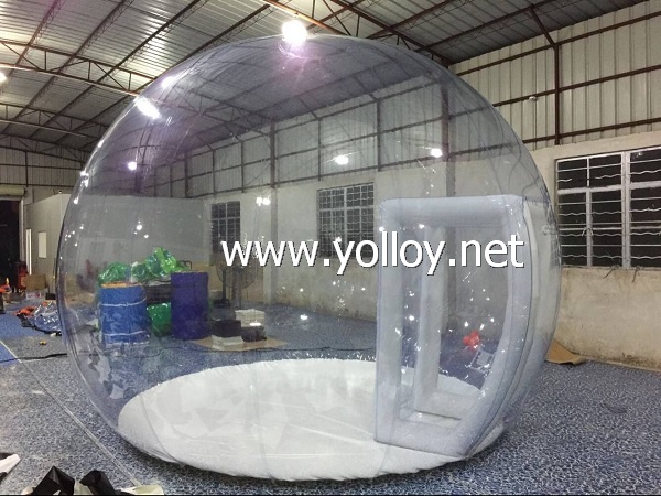 Inflatable snow globe for party exhibition