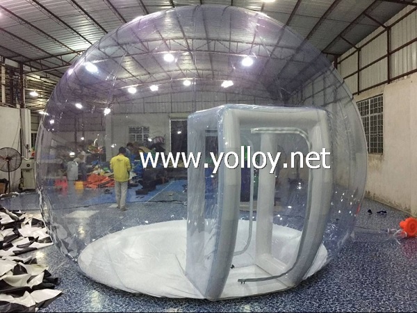 Inflatable snow globe for party exhibition