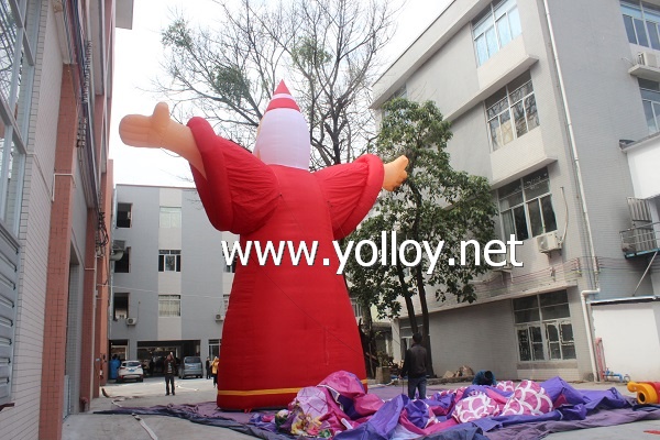 New Customized Inflatable Father Christmas for Decoration