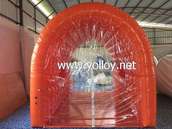 Mini inflatable camp tent for family