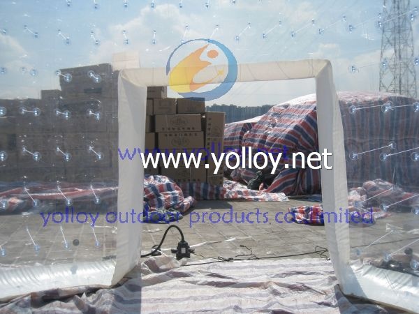 Transparent PVC Inflatable Dome Tent