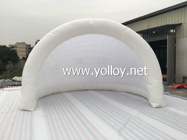 Inflatable half dome tent with LED light for party tent