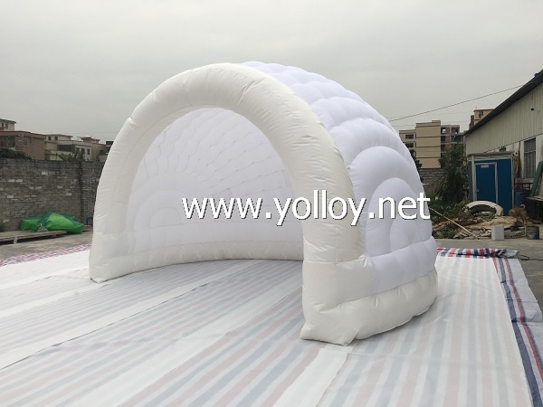 Inflatable half dome tent with LED light for party tent