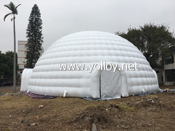 20m diameter Inflatable igloo dome tent