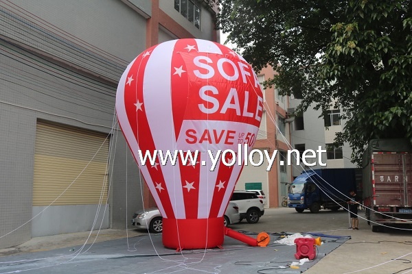 Inflatable advertising balloon