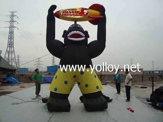 Inflatable Gorilla Ballnoon for advertising