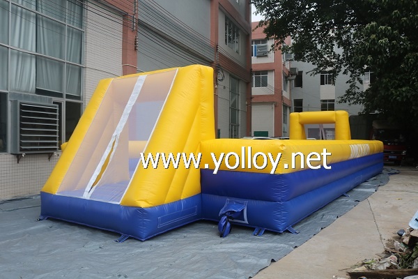 Inflatable soap football field with inflatable floor