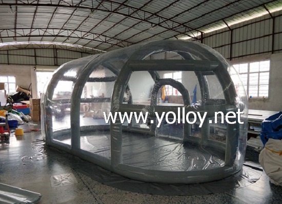 Airtight frame inflatable bubble tent