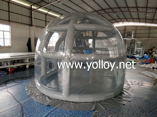 Airtight frame inflatable bubble tent