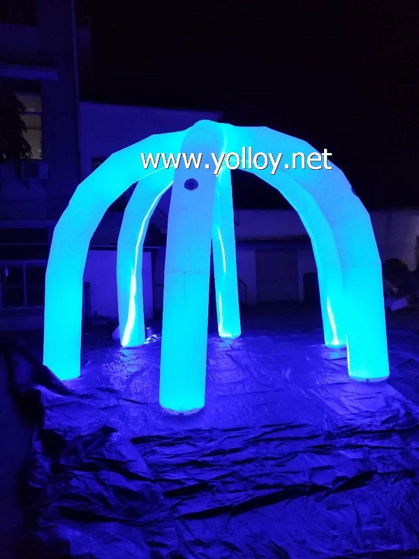 Inflatable dome archway shape inflatable decoration with LED light