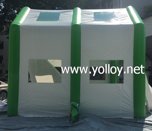 Inflatable auto tinting garage workstation