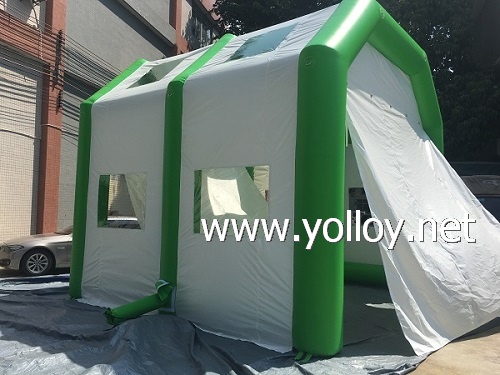 Inflatable auto tinting garage workstation