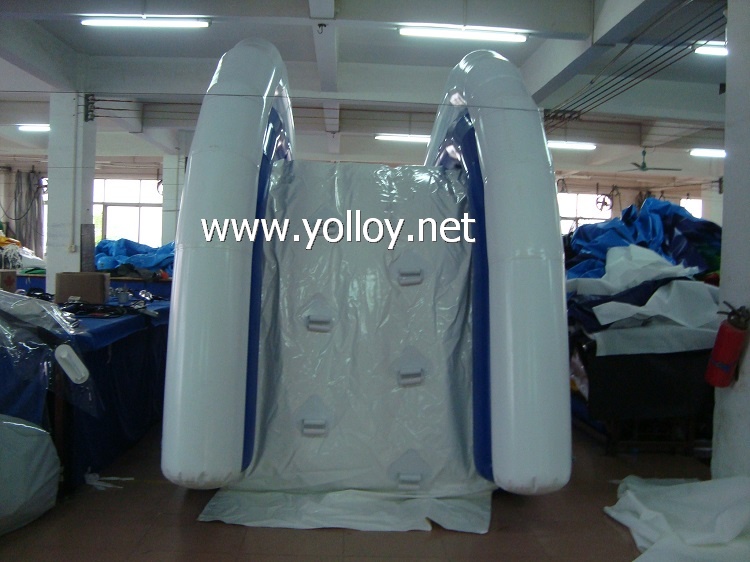 Airtight Inflatable Floating Yacht Water Slide