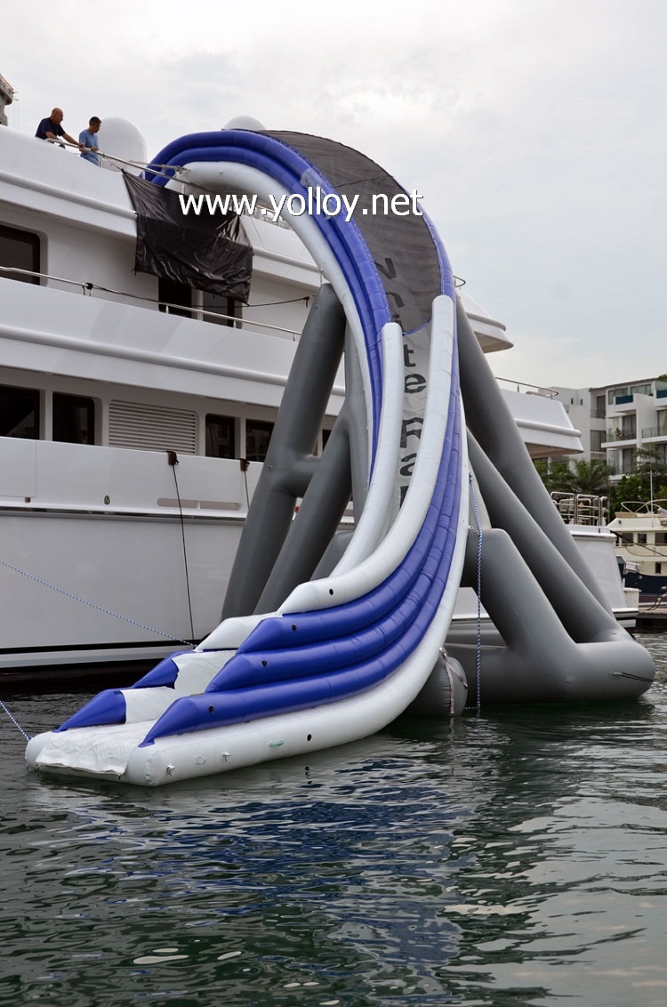 Curved Inflatable Water Slide