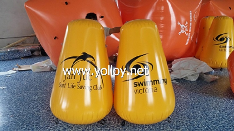 Inflatable advertising water floating buoy