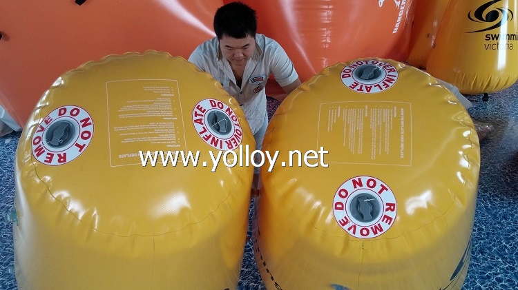 Inflatable advertising water floating buoy