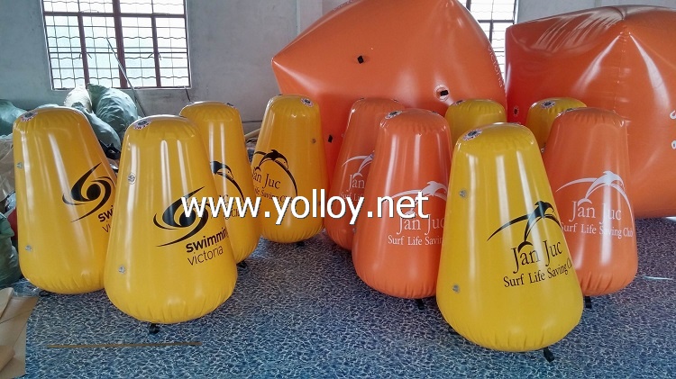 Inflatable advertising water floating buoy