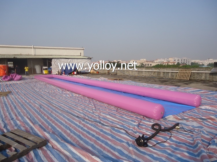 Air Sealed Inflatable Slip N side, Inflatable Water Slides For Lake