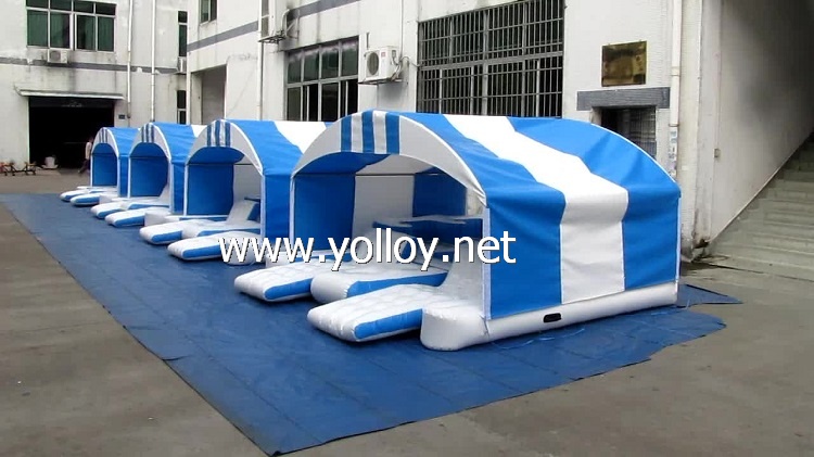 6 person Inflatable Floating Water Island With Shade