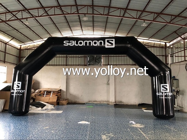 Inflatable arch for outdoor activities