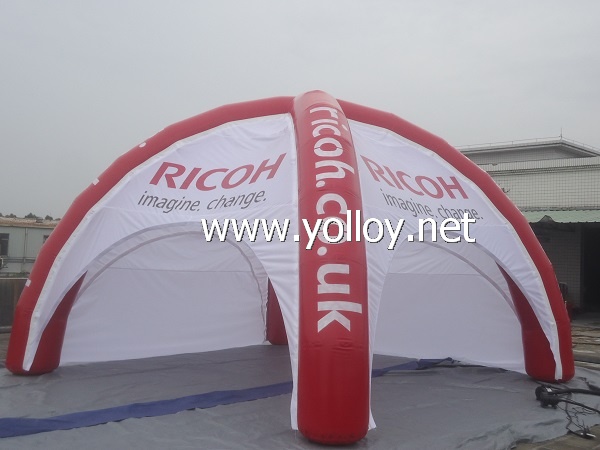 Inflatable dome tent for advertising