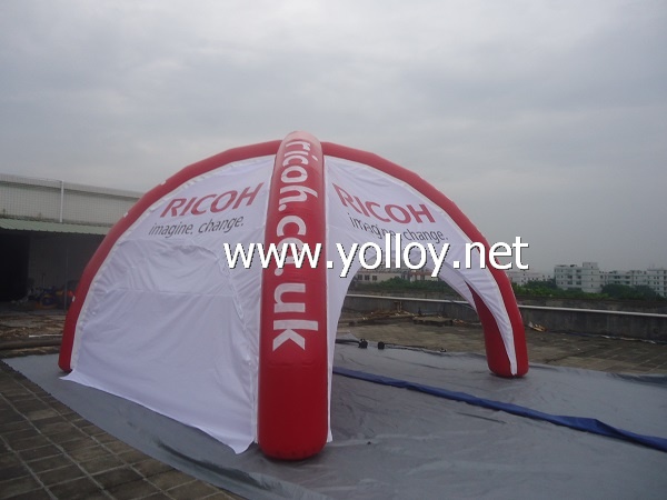 Inflatable dome tent for advertising