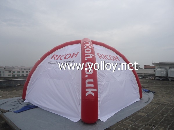 Inflatable dome tent for advertising