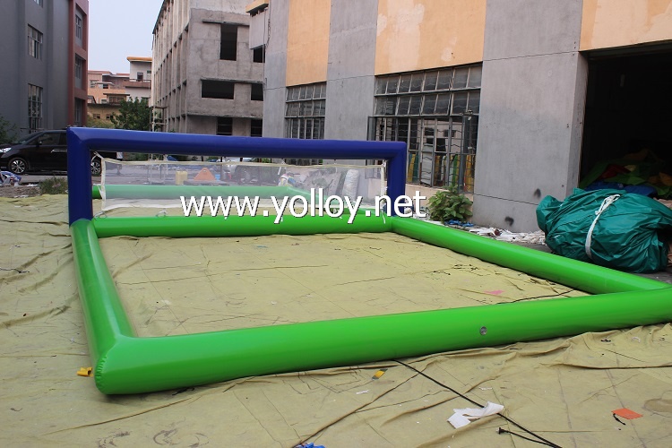 Floating court inflatable volleyball field