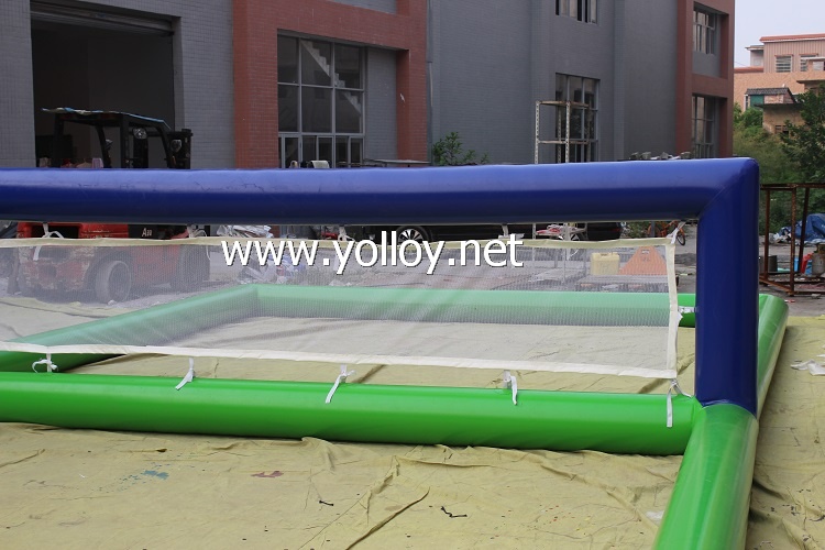 Floating court inflatable volleyball field