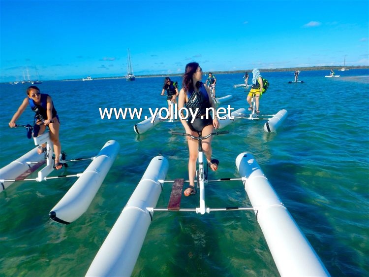Inflatable Tube For Water Floating Bike
