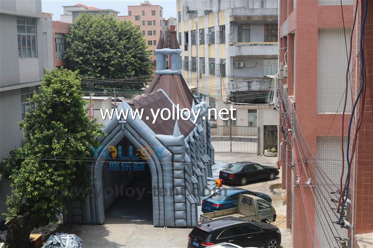 Air blow-up church tent mobile inflatable church