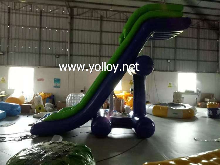 Inflatable dock slide