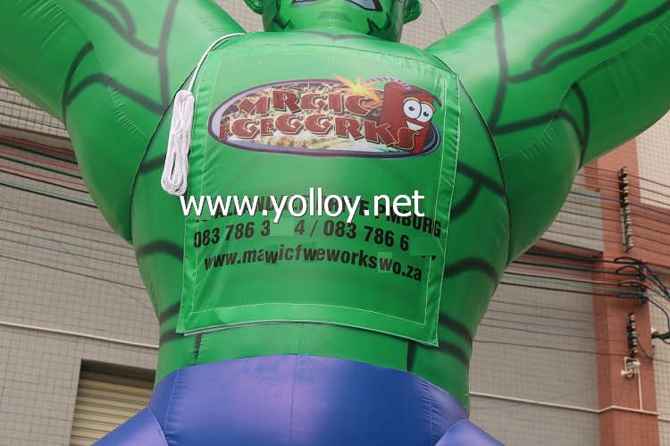 Muscle man hulk inflatable