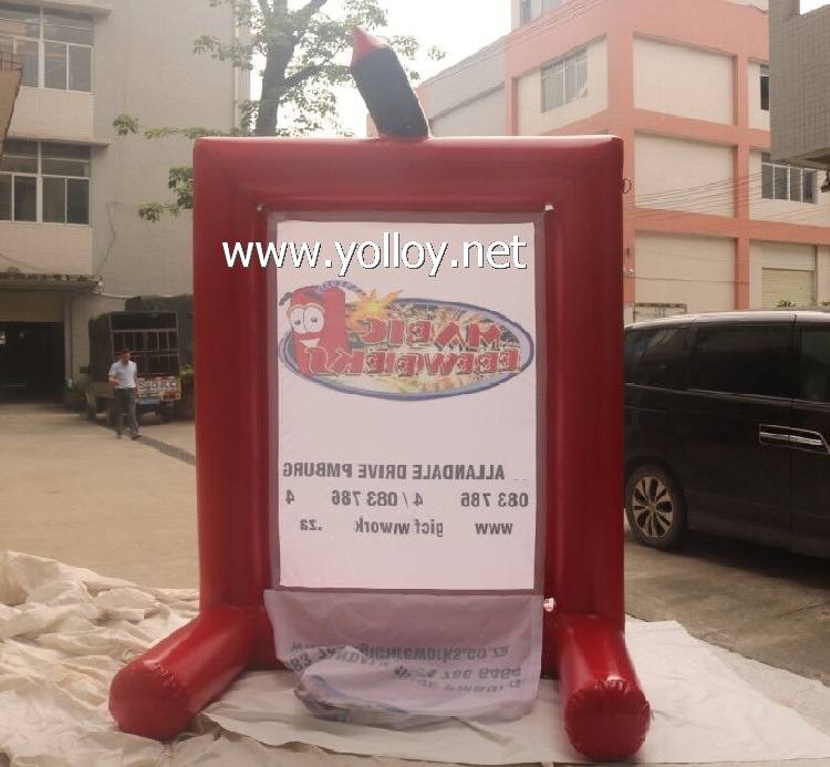 inflatable advertising billboard with detachable banners