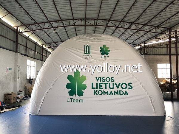 Inflatable X exhibition dome building