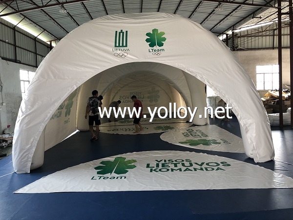 Inflatable X exhibition dome building