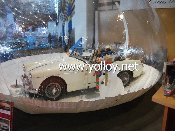 Snow globe car show case