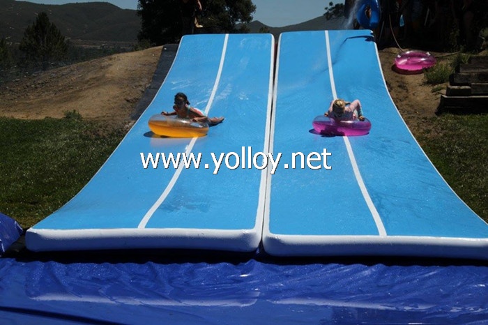 Inflatable city water Slip & Slide gymnastics mat